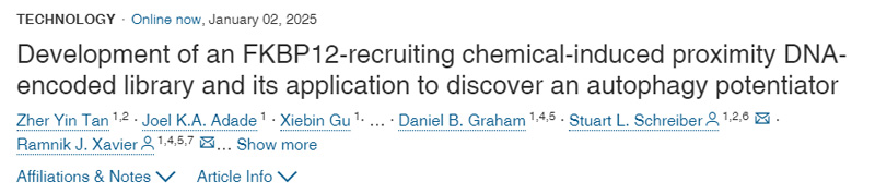 FKBP12招募化學(xué)誘導(dǎo)鄰近DNA編碼文庫的開發(fā)及其在自噬增強劑中的應(yīng)用