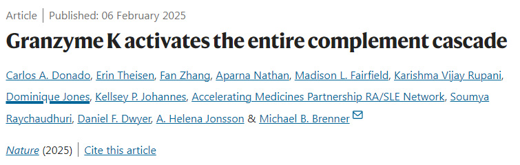 顆粒酶K激活整個(gè)補(bǔ)體級(jí)聯(lián)反應(yīng)