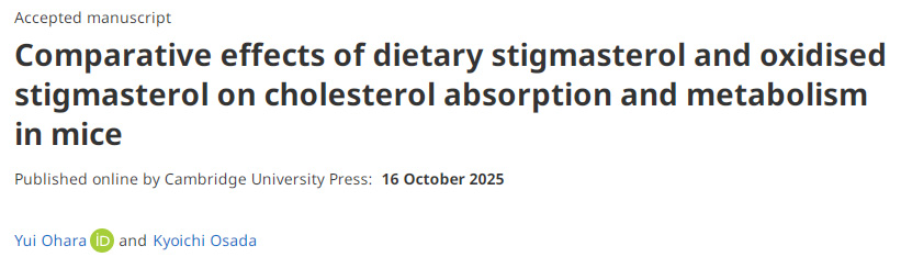 膳食豆甾醇與氧化豆甾醇對(duì)小鼠膽固醇吸收和代謝影響的比較研究
