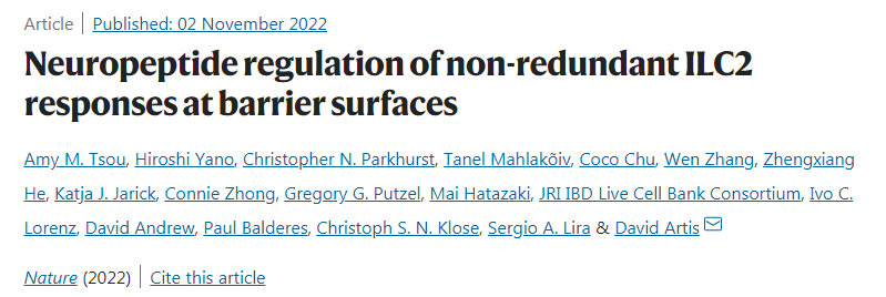 研究發(fā)現(xiàn)ilc2在保護組織免受寄生蟲感染以及與過敏性炎癥和哮喘相關的損傷方面起著至關重要的作用 研究發(fā)現(xiàn)ilc2在保護組織免受寄生蟲感染以及與過敏性炎癥和哮喘相關的損傷方面起著至關重要的作用
